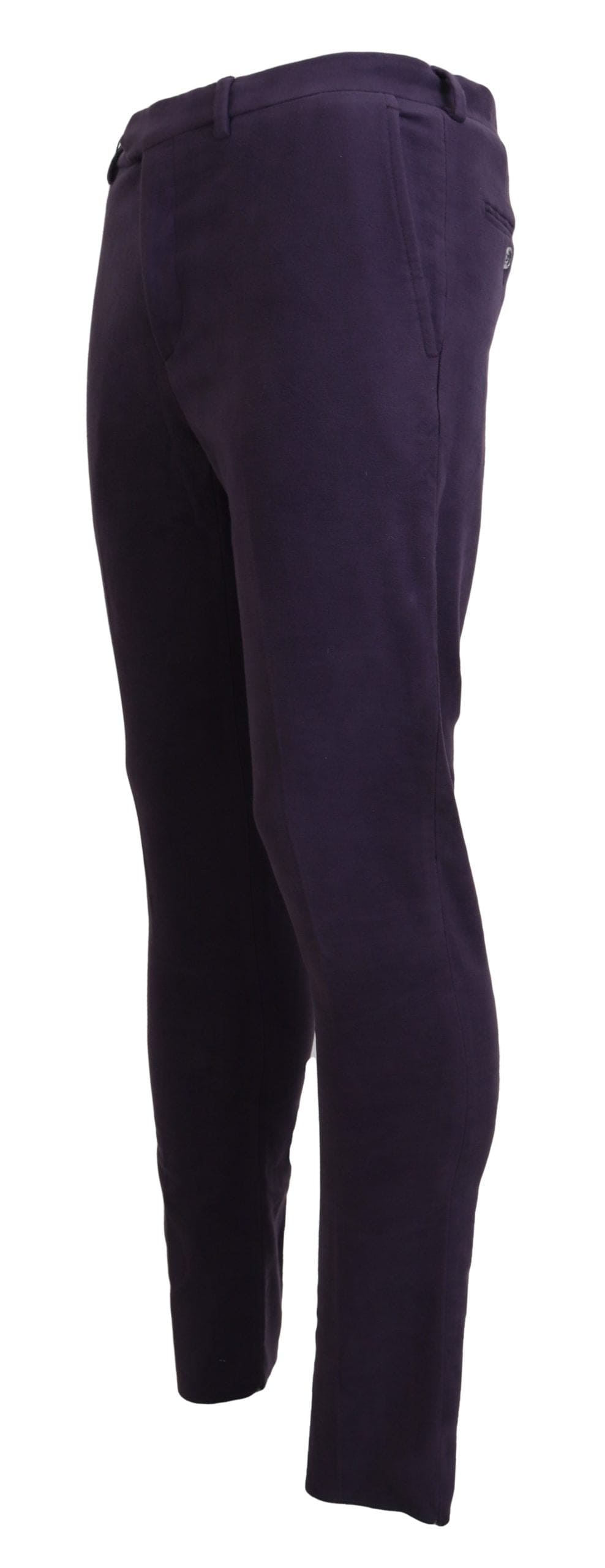 BENCIVENGA Pantalones elegantes de algodón morado