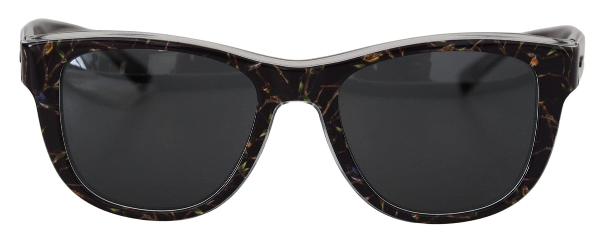 Lunettes de soleil élégantes en acétate noir Dolce &amp; Gabbana pour femmes