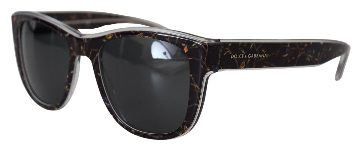 Lunettes de soleil élégantes en acétate noir Dolce &amp; Gabbana pour femmes