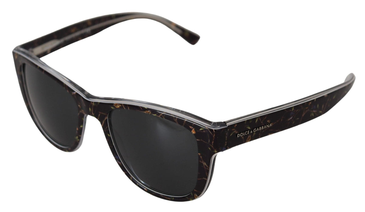 Lunettes de soleil élégantes en acétate noir Dolce &amp; Gabbana pour femmes