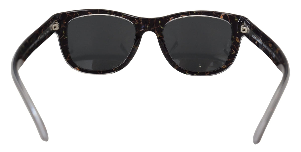 Lunettes de soleil élégantes en acétate noir Dolce &amp; Gabbana pour femmes