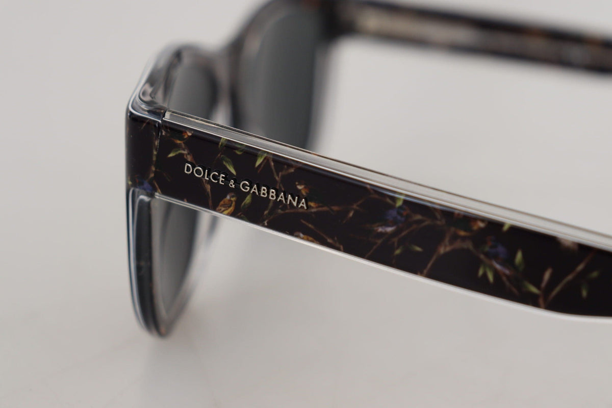 Lunettes de soleil élégantes en acétate noir Dolce &amp; Gabbana pour femmes