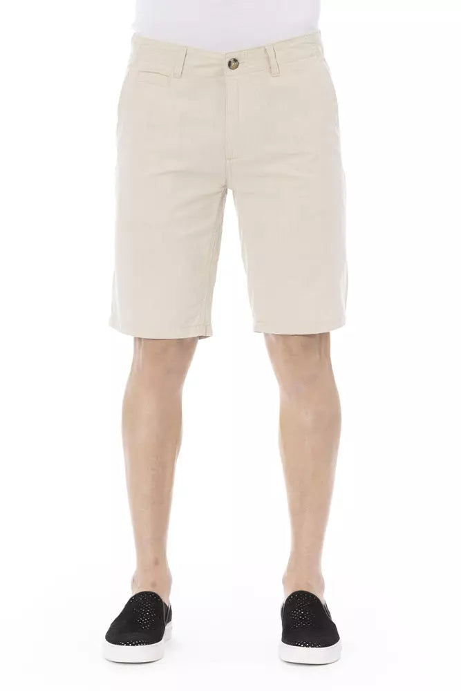 Bermudas de algodón color beige Baldinini Trend