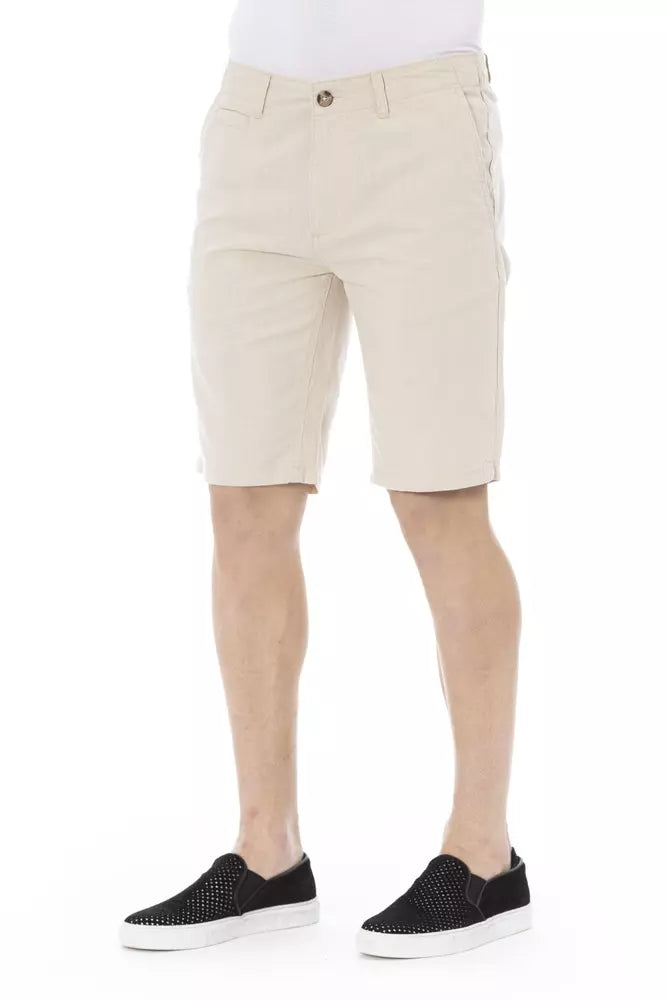 Bermudas de algodón color beige Baldinini Trend