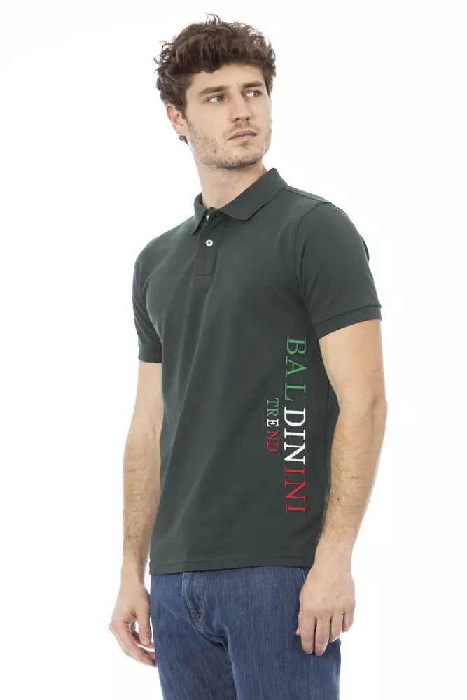 Polo verde bordado Baldinini Trend Chic