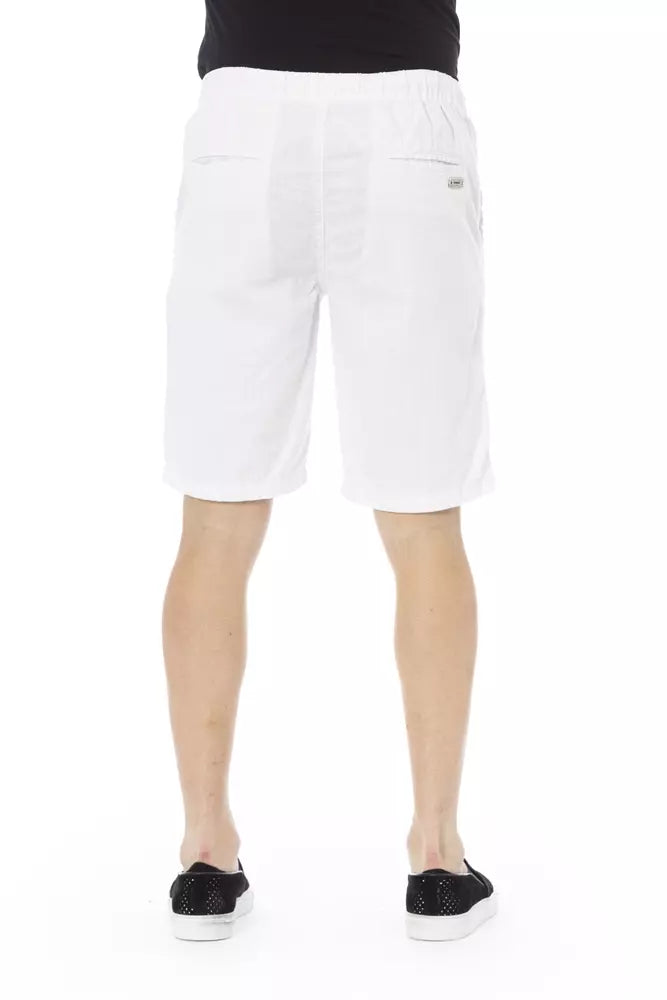 Bermudas elegantes de algodón blanco Baldinini Trend