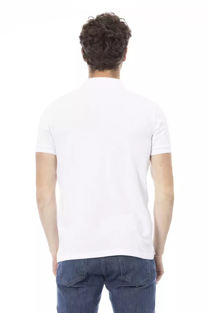 Polo élégant en coton blanc Baldinini Trend