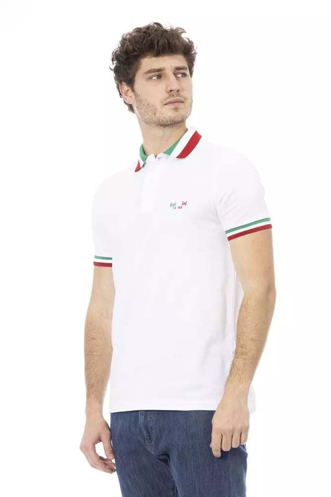 Polo con cuello tricolor elegante de Baldinini Trend