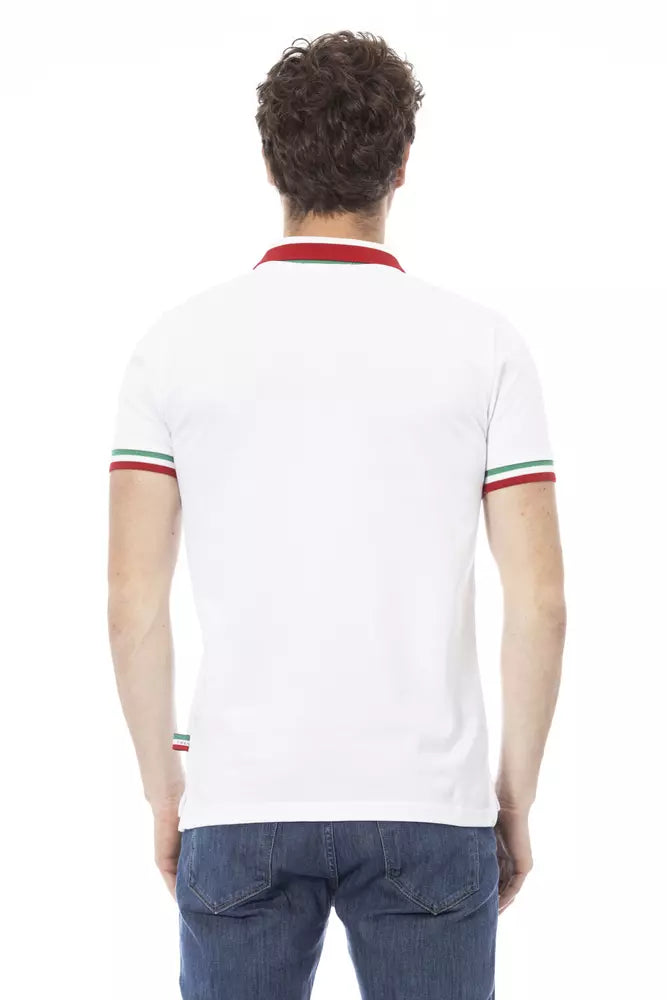 Polo con cuello tricolor elegante de Baldinini Trend