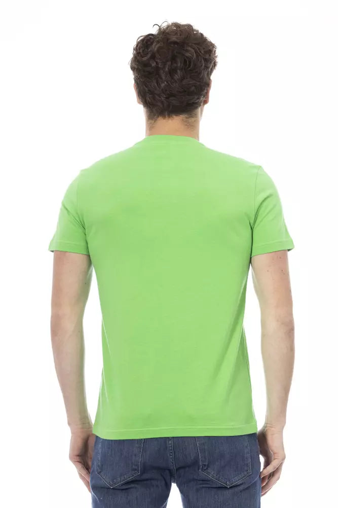 Baldinini Trend Emerald Envy: camiseta elegante de cuello redondo