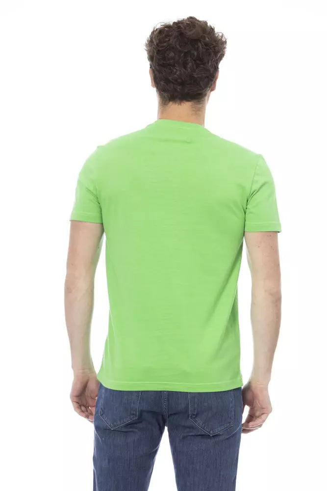 T-shirt en coton vert tendance Baldinini avec imprimé chic sur le devant