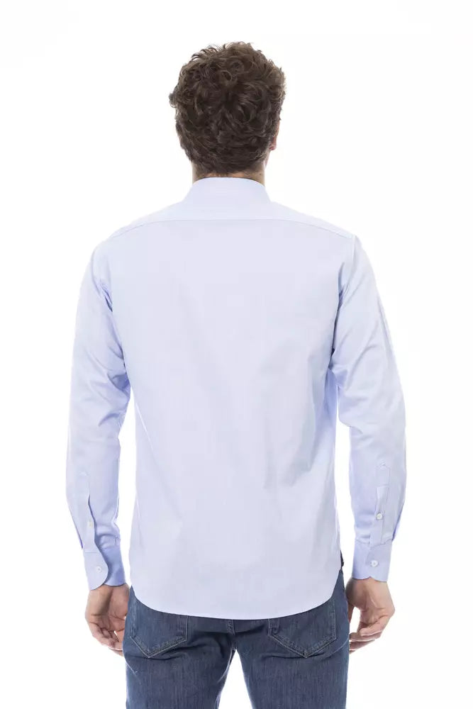 Camisa de vestir elegante italiana azul claro de Baldinini Trend