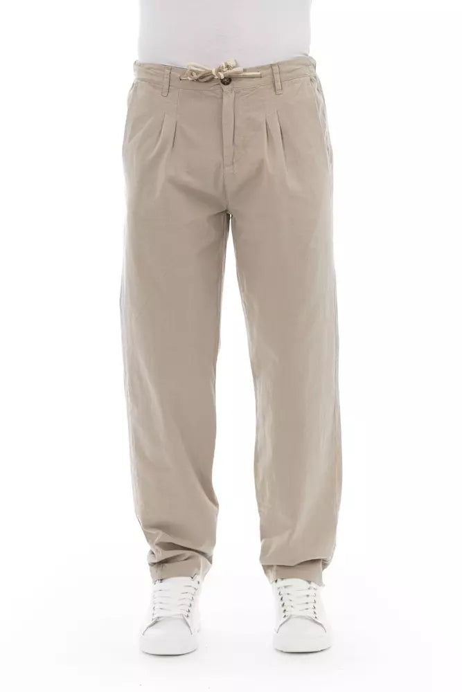 Pantalon chino beige tendance chic Baldinini pour homme