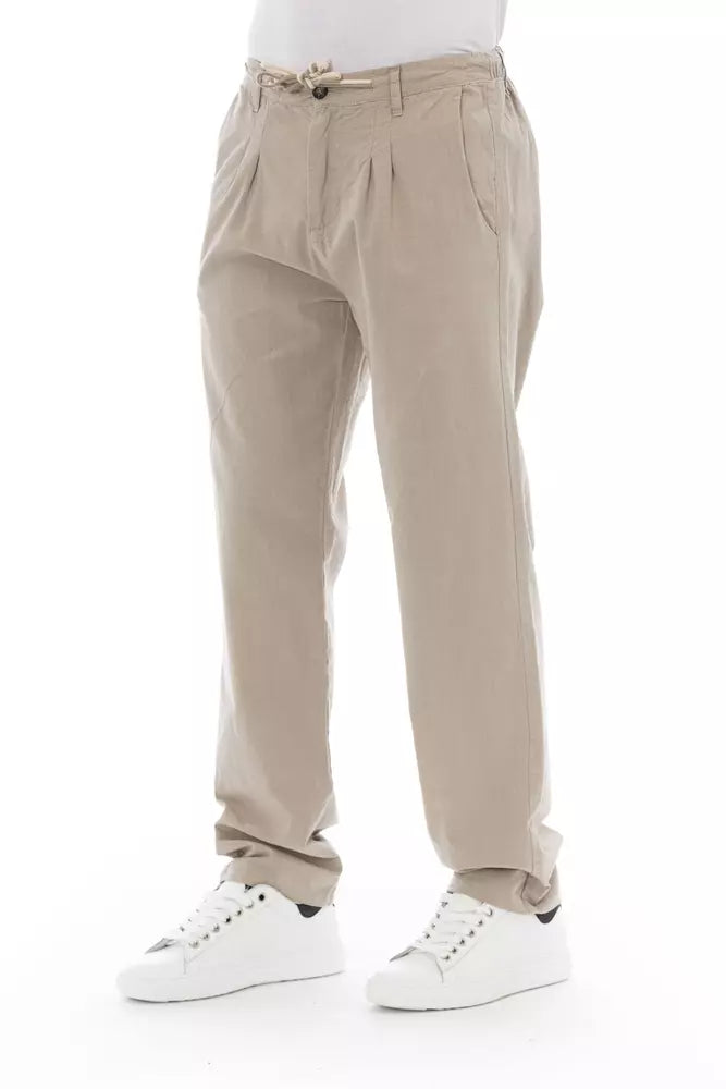 Pantalon chino beige tendance chic Baldinini pour homme