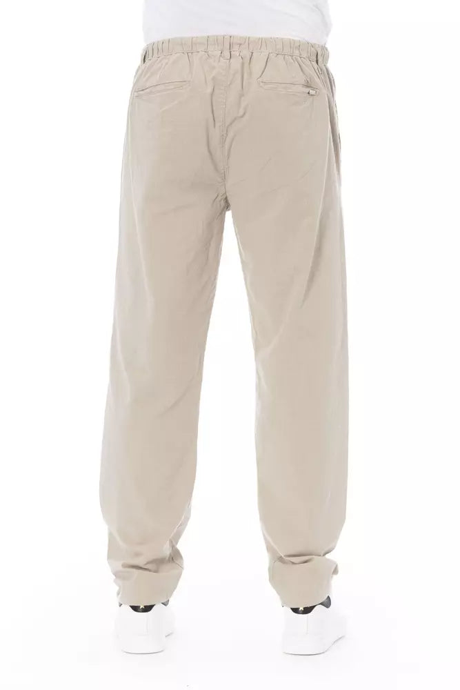 Pantalon chino beige tendance chic Baldinini pour homme