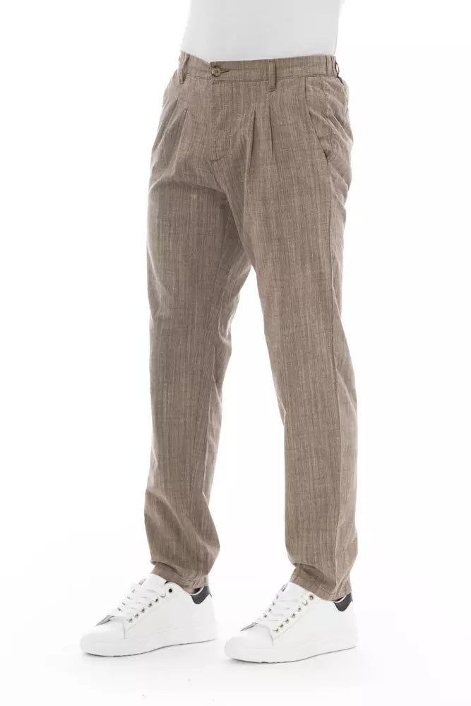 Pantalones chinos elegantes de color beige Baldinini Trend para hombre