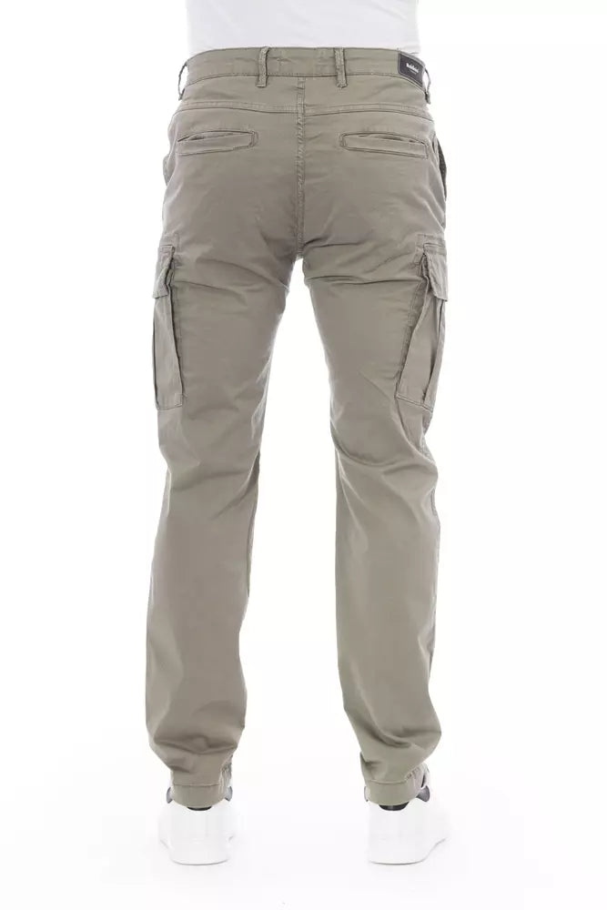 Pantalon cargo beige élégant tendance Baldinini