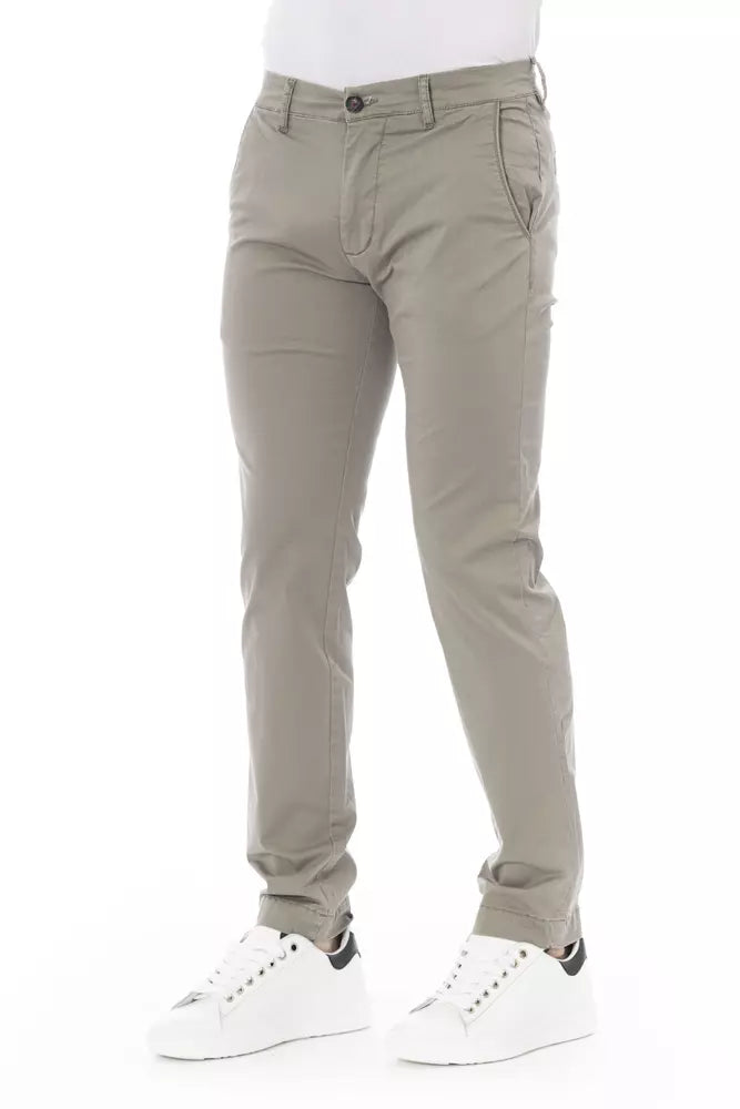 Pantalon chino beige élégant pour homme Baldinini Trend