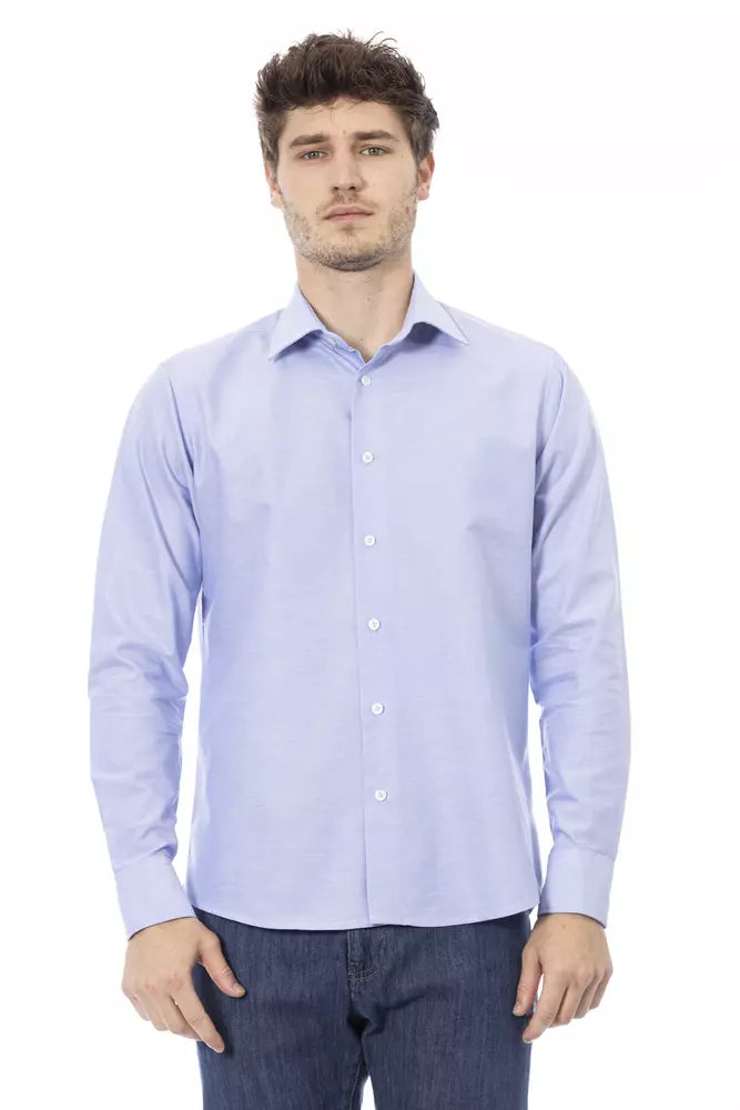 Camisa elegante italiana azul claro Baldinini Trend