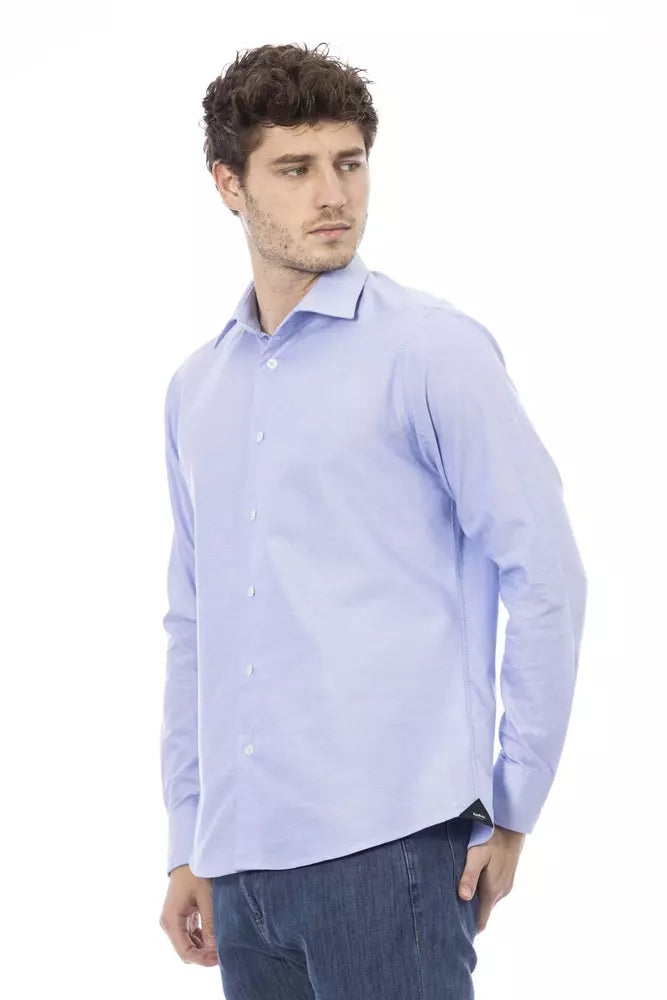 Camisa elegante italiana azul claro Baldinini Trend