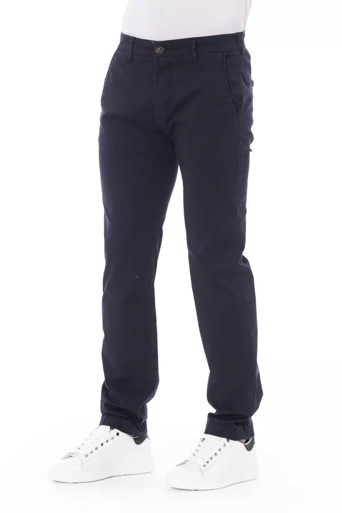 Pantalón chino elegante azul Baldinini Trend