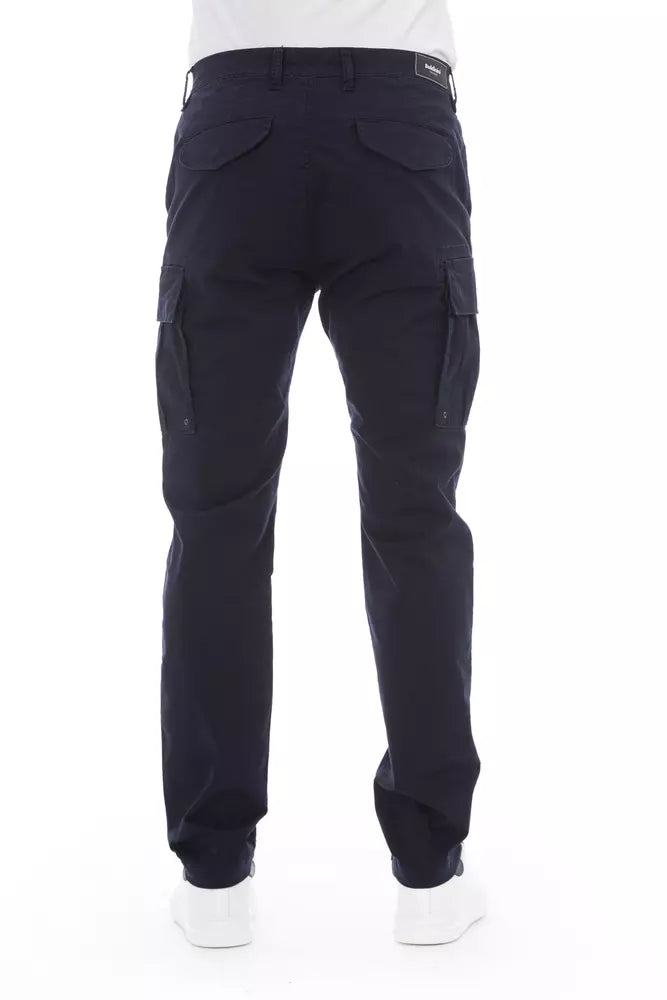 Pantalón cargo azul elegante Baldinini Trend Chic para hombre