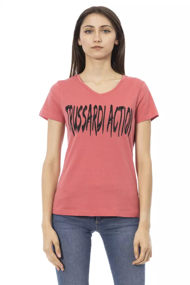 Trussardi Action Pink Cotton Women's Top