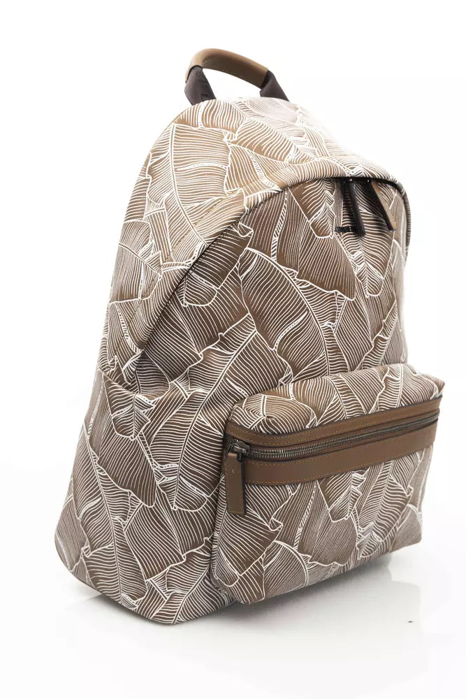 Mochila elegante de piel con bolsillo frontal Cerruti 1881