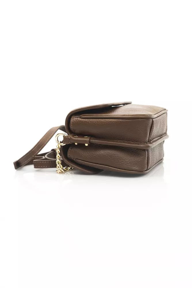 Bolso bandolera elegante de piel con doble bolsillo Cerruti 1881