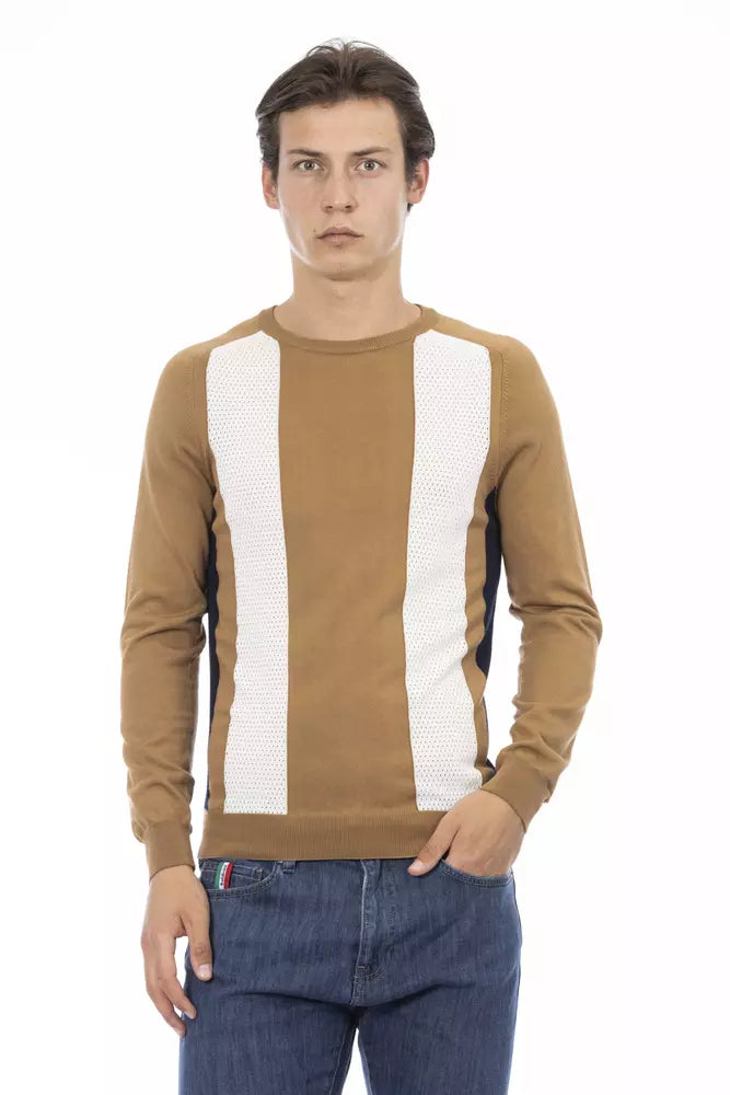 Pull col rond élégant en coton Baldinini Trend