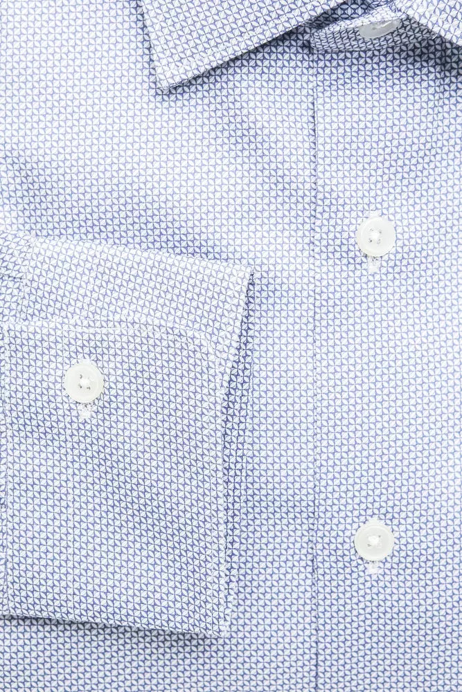 Chemise en coton élégante à col moyen et slim de Robert Friedman