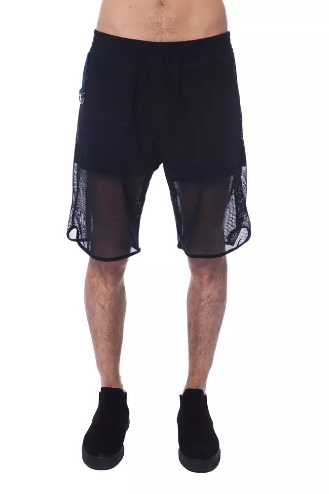 Nicolo Tonetto eleva tu estilo con estos elegantes shorts con paneles transparentes