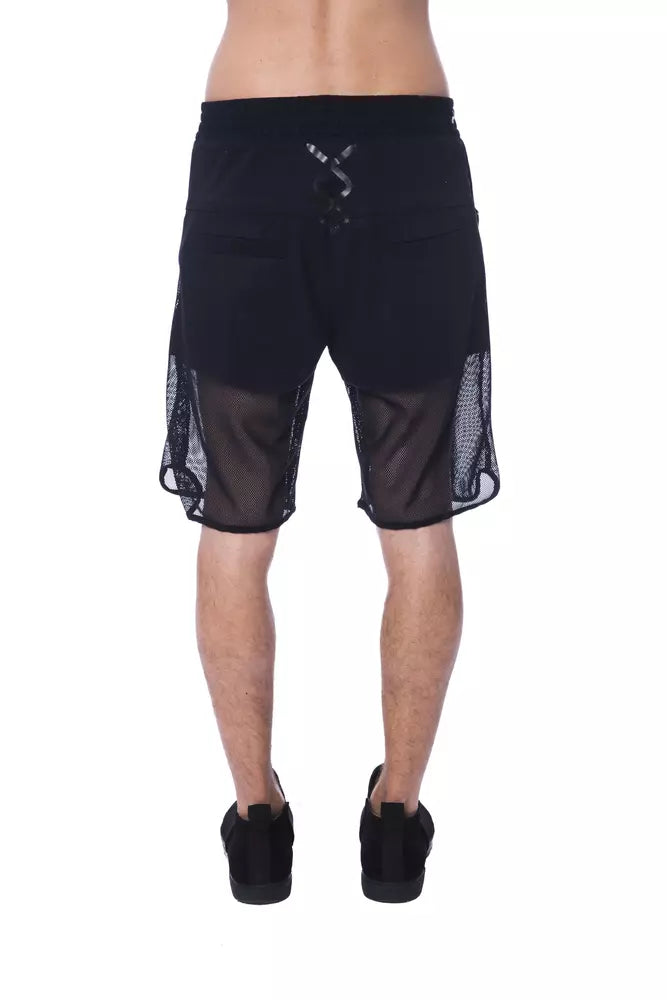 Nicolo Tonetto eleva tu estilo con estos elegantes shorts con paneles transparentes