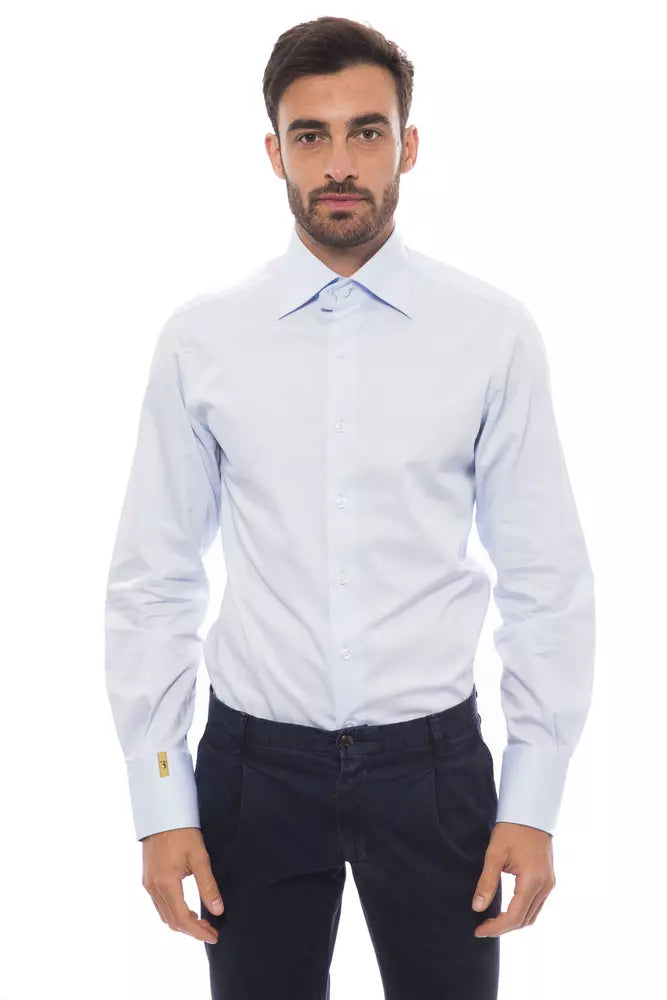 Chemise en coton monogramme brodée Billionaire Italian Couture