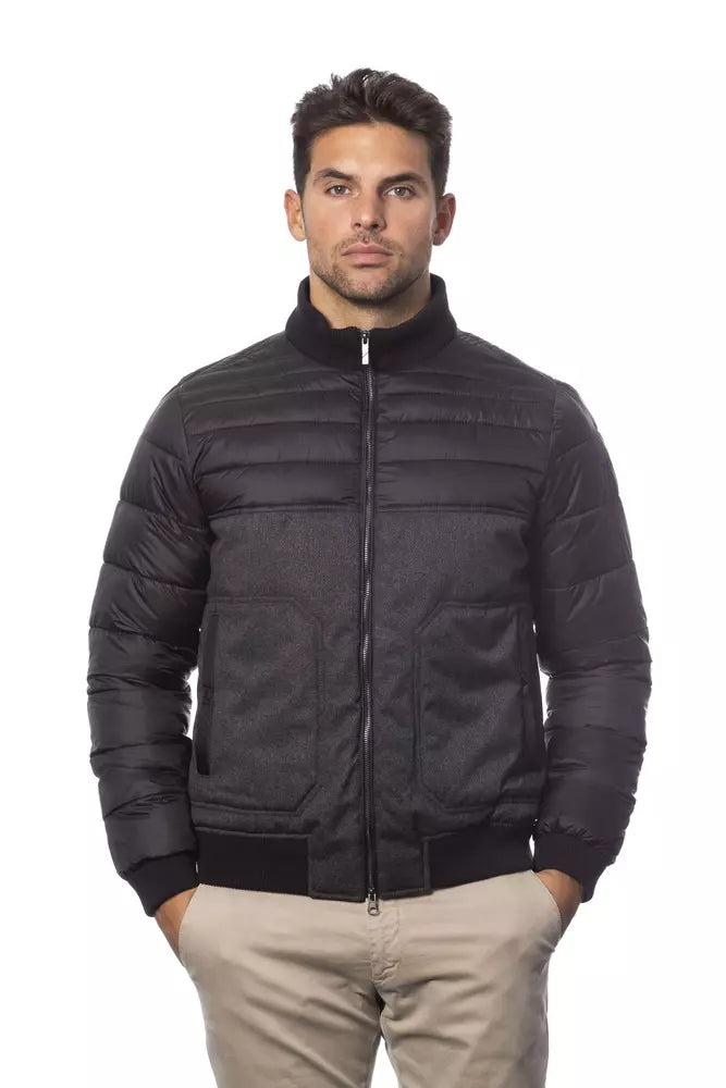 Veste bomber élégante grise Verri pour homme