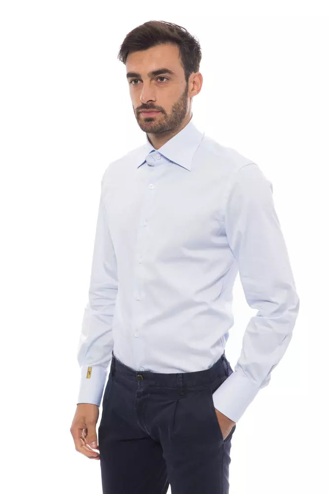 Chemise en coton monogramme brodée Billionaire Italian Couture