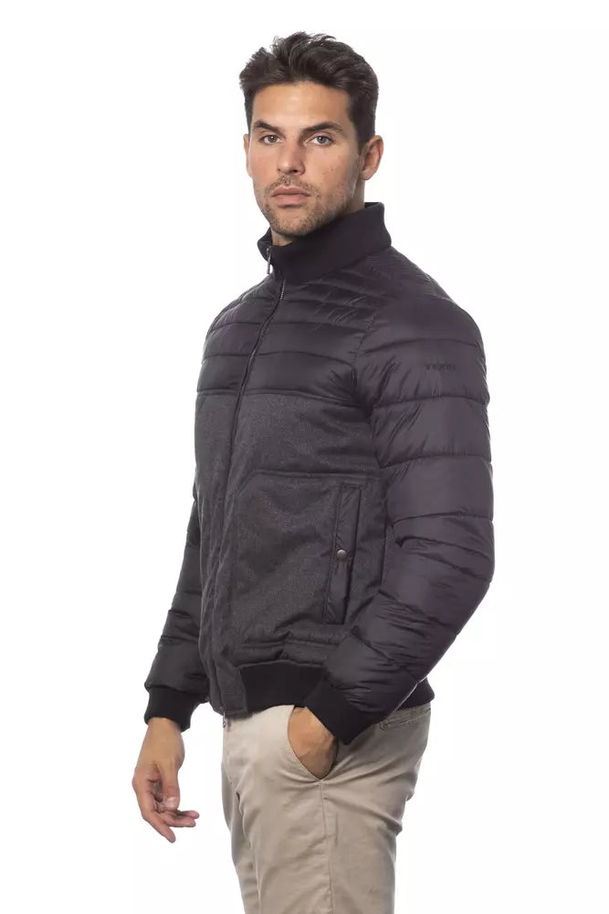 Chaqueta bomber gris elegante de Verri para hombre