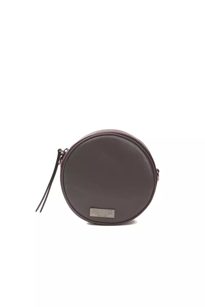 Bolso bandolera ovalado pequeño Pompei Donatella Chic burdeos