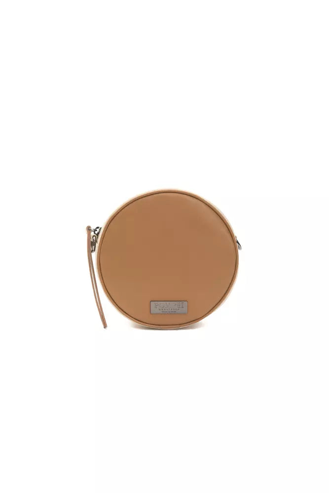 Bolso bandolera pequeño de piel ovalado elegante Pompei Donatella