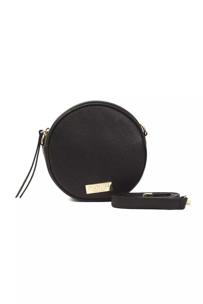 Bolso bandolera de piel ovalado pequeño Pompei Donatella Elegance