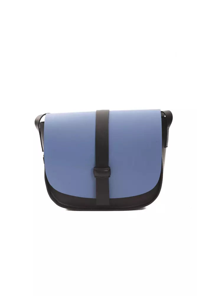 Bolso bandolera elegante de piel azul Donatella de Pompei