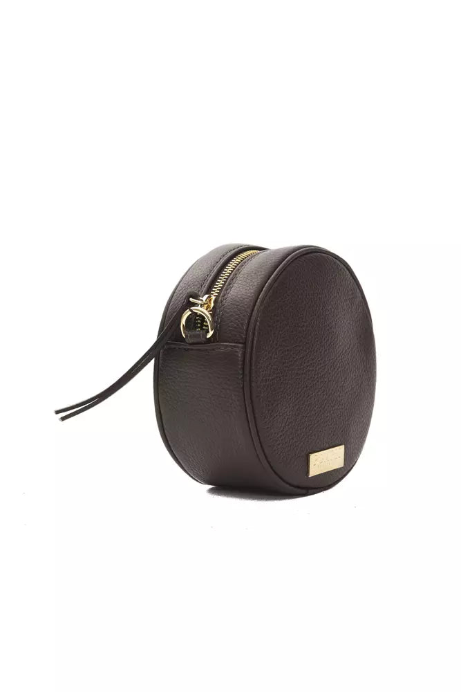 Bolso bandolera pequeño de piel ovalado elegante Pompei Donatella