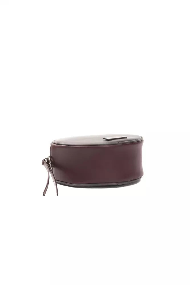 Sac bandoulière ovale Pompei Donatella Chic Bordeaux