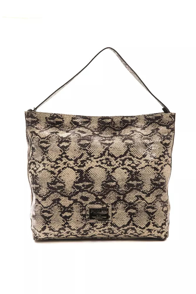 Sac à bandoulière en cuir imprimé python Donatella Chic de Pompei