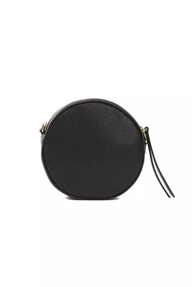 Bolso bandolera de piel ovalado pequeño Pompei Donatella Elegance