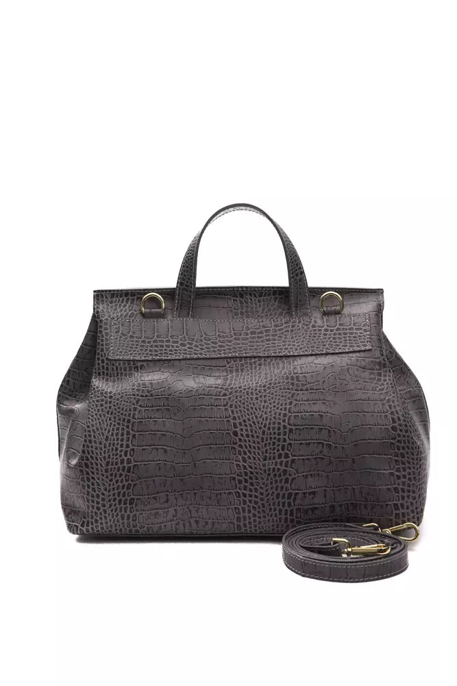 Sac à main convertible en cuir imprimé crocodile Donatella de Pompei