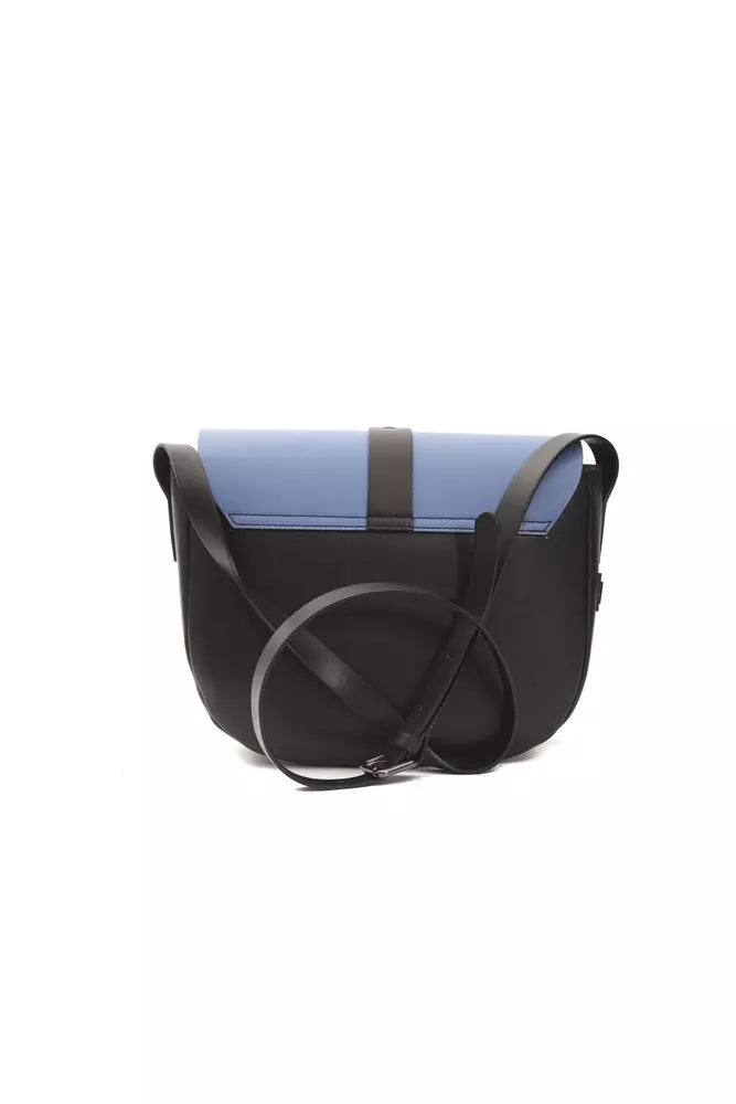 Bolso bandolera elegante de piel azul Donatella de Pompei