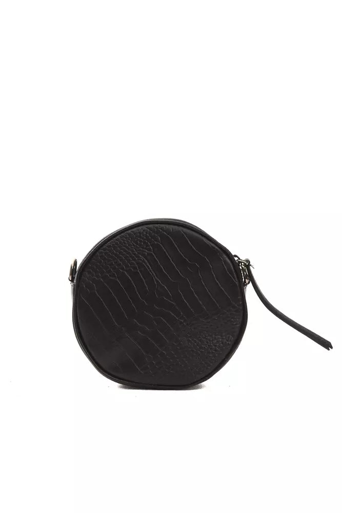 Bolso bandolera ovalado de piel elegante Pompei Donatella