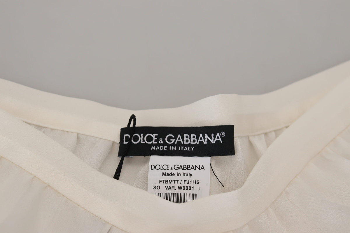 Pantalones cortos elegantes de encaje blanco de Dolce &amp; Gabbana