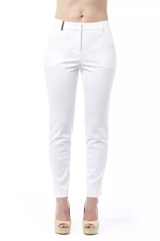 Pantalon cigarette taille haute chic Peserico